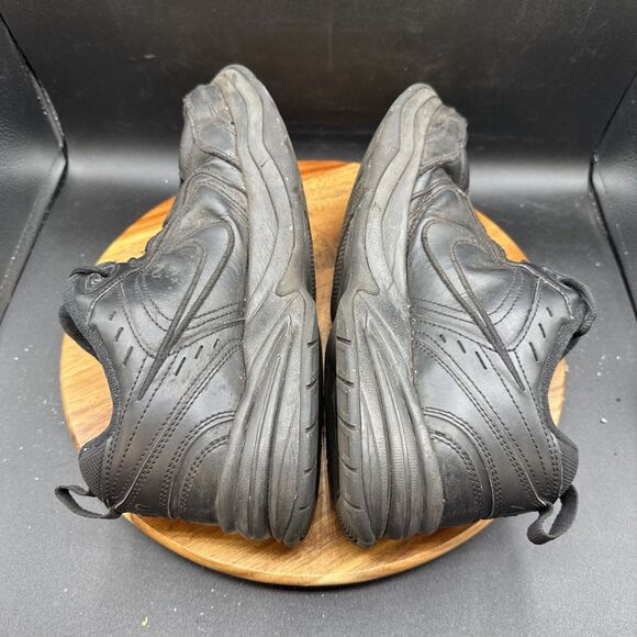 Nike Air Monarch IV Mens Size 10 Shoes Triple Black Athletic Dad Sneakers - Picture 6 of 8